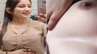 Cute Punjabi Girl Showing Her Boobs To Lover On Video Call