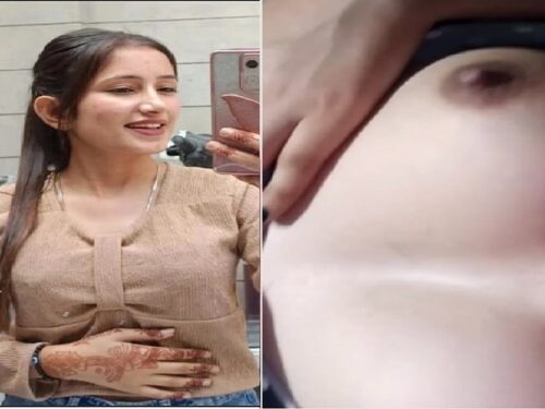 Cute Punjabi Girl Showing Her Boobs To Lover On Video Call