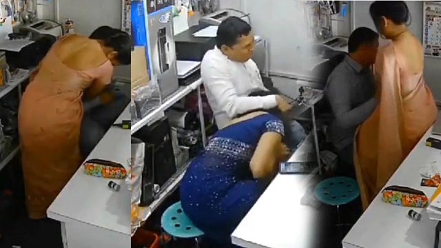 Shop Manager Affair Multiple Hard Fucking On CCTV Cam
