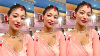 Nepali Sexy Girlfriend Showing Her Big Boobs For BF