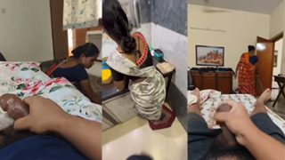 Horny Bachelor Hotel Maid Aunty Watches Me Flash Dick Leak Video’s