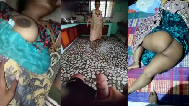 Horny Masturbating Infront Of His Mom Catches Stepson